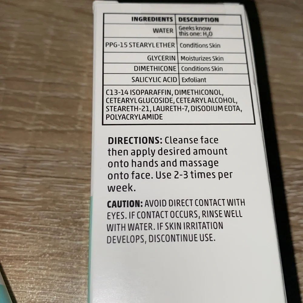 Derma Geek cleanser &‎ beta hydroxy acid detoxifying NEW sealed